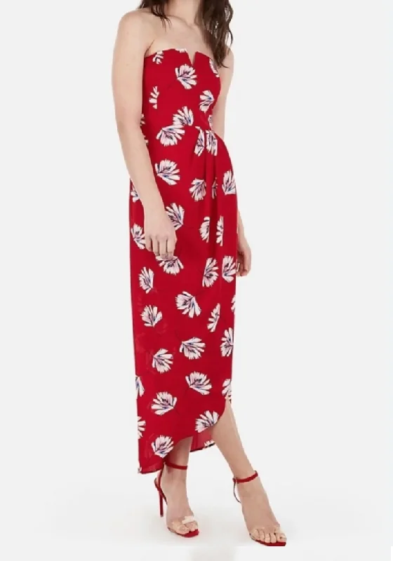 Great Prices On Feminine Styles 8 - express red palm print maxi dress