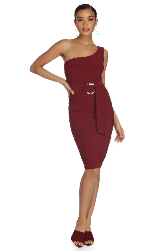 Attire Sale Just Own Knit Midi Dress