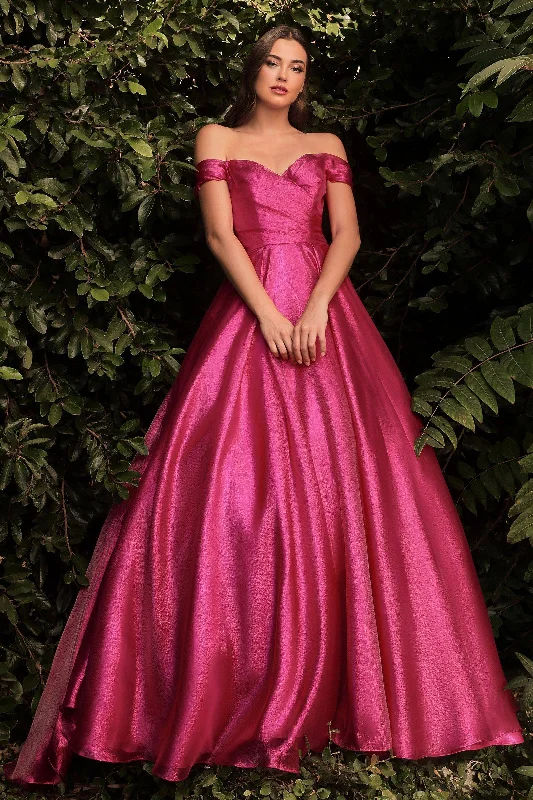 Elegant Clothing For Women Organza Off Shoulder Sweetheart Metallic Glow A-line Skirt Long Prom & Ball Dress Elegant Clothing For Women Organza Off Shoulder Sweetheart Metallic Glow A-line Skirt Long Prom & Ball Dress