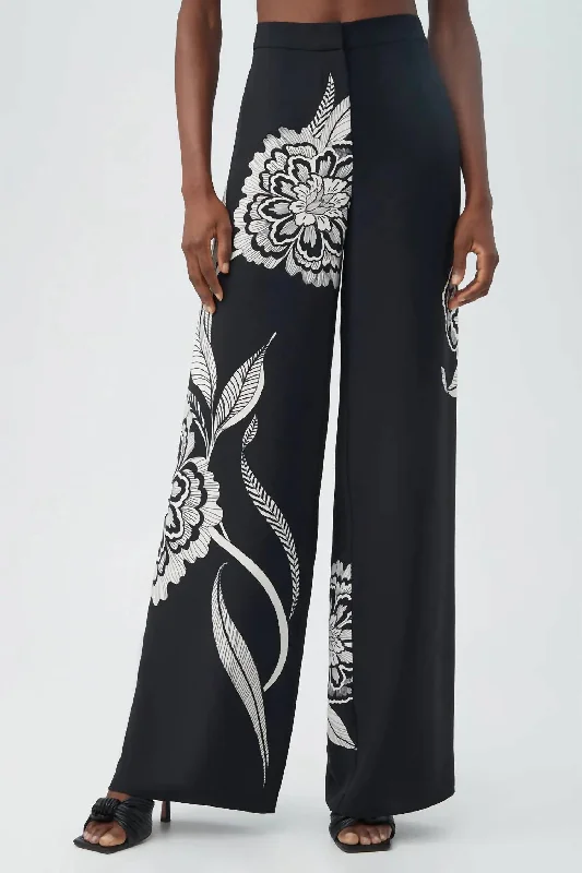 Trend Alert Verity 2 Wide Leg Pants In Black Savanna Sand