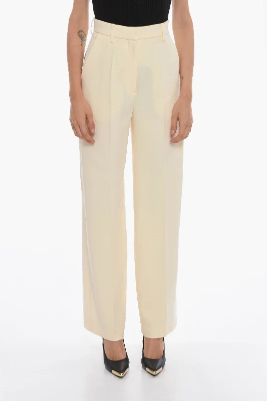 End Of Season Sale Nanushka Bouclé-textured LANAI Tailored Pants with High Waist