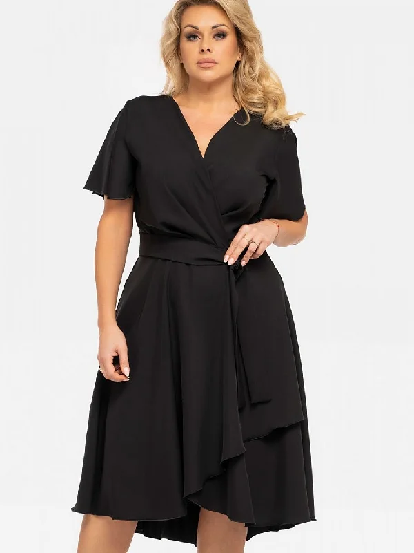 Bid Farewell To The Old Season Plus size dress model 190951 Karko