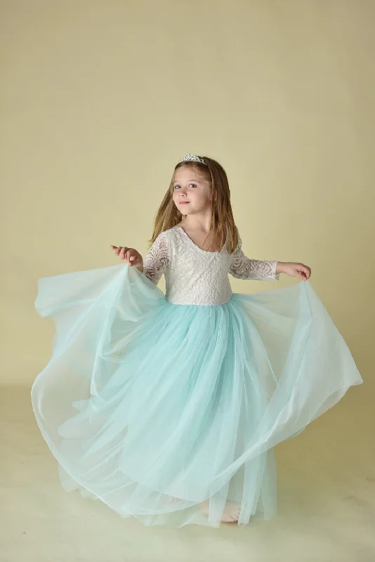 Find Your Unique Flair PARIS TULLE MAXI DRESS - MINT