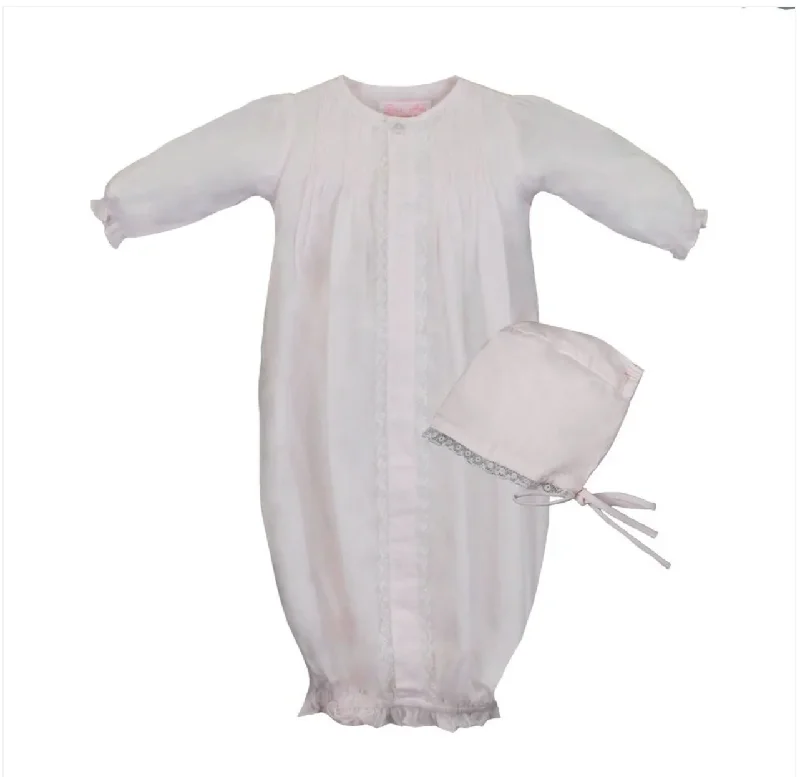 Refined Simplicity Pink Layette Baby Gown