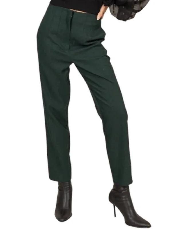 The Latest Fashion Trends Gabriel High Rise Trousers In Green