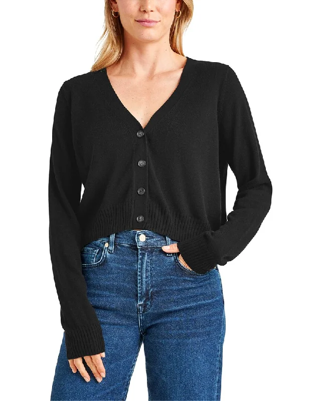 Forward Trendsetter Splendid Georgie Cropped Cashmere-Blend Cardigan