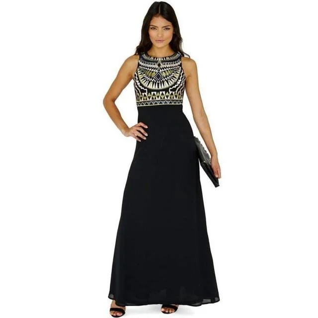 Classic Charm Egyptian Style Evening Maxi Dress