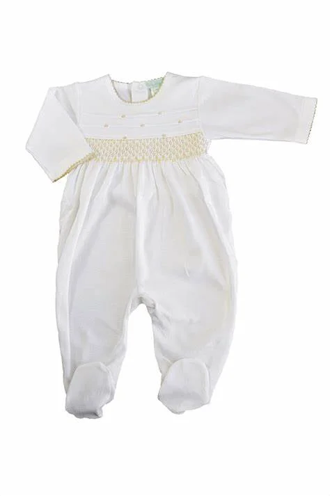 Father's Day Deals Smocked Ecru Gown