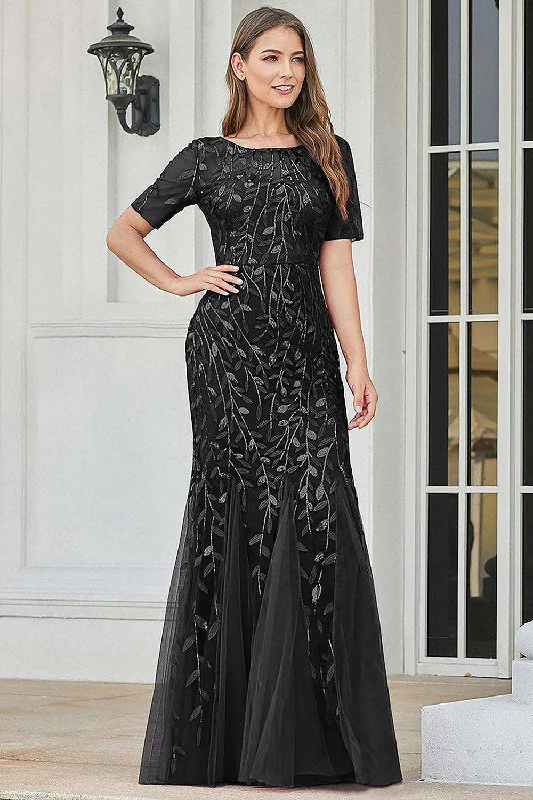 Women's Trendy Outfits Embroidered Lace Mermaid Long Prom & Mother Of The Bride Dress AC7707 Women's Trendy Outfits Embroidered Lace Mermaid Long Prom & Mother Of The Bride Dress AC7707