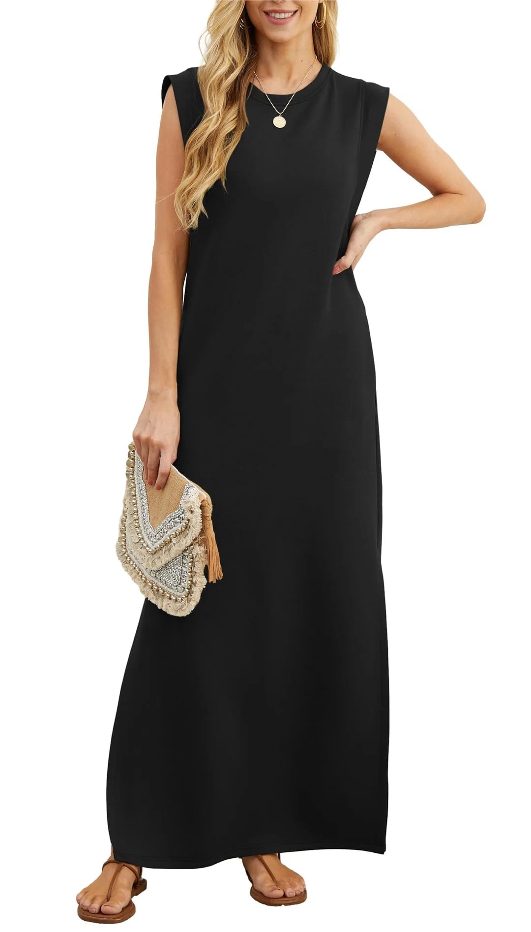 Save On Classic Elegant Styles Britt - Comfortable wrinkle free maxi dress