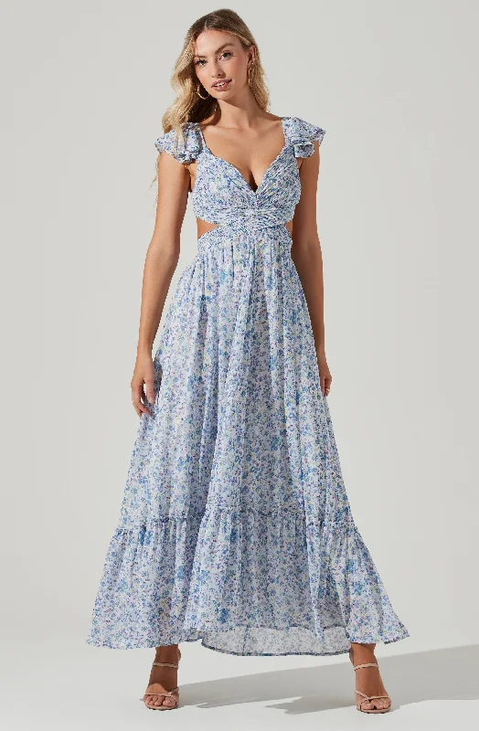 Buy More, Save More Primrose Floral Strappy Back Maxi Dress