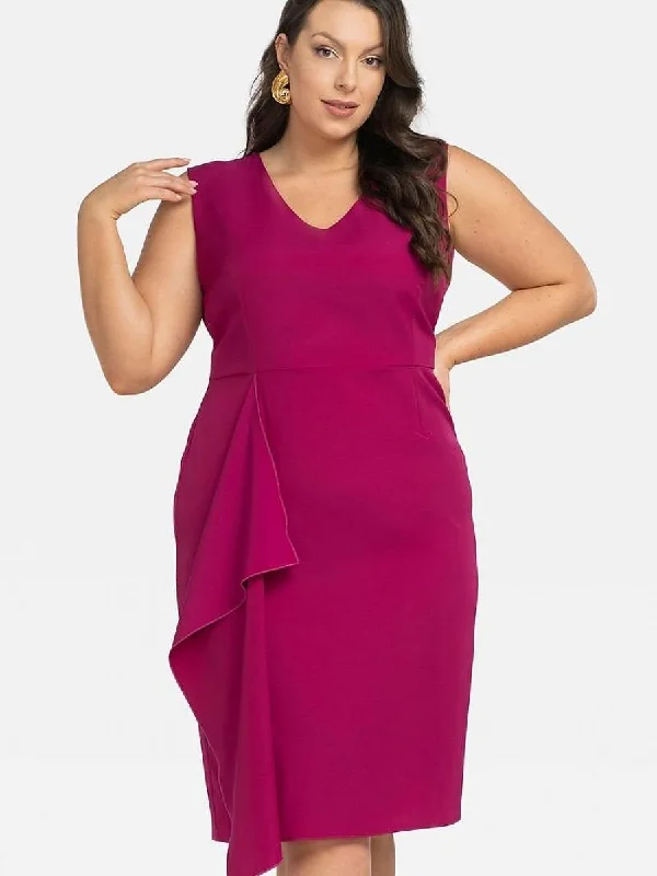 Graceful Fashion Plus size dress model 197780 Karko