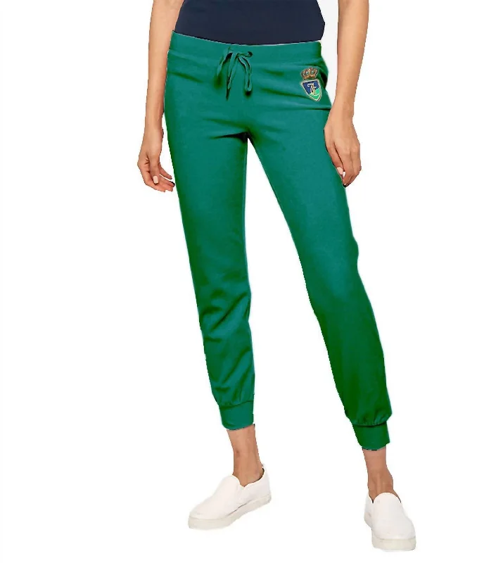 Evening Looks Hatbox Laurex Crest Velour Zuma Pants In Green