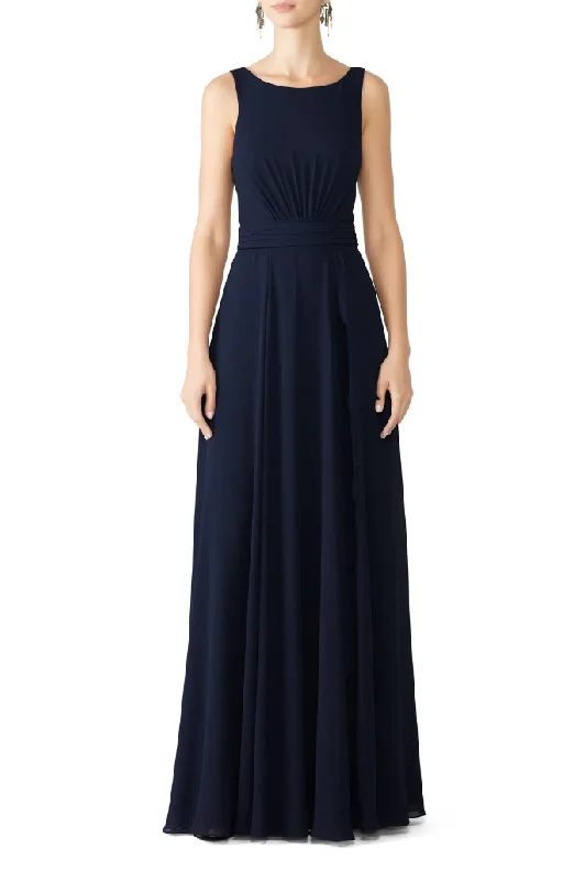 Special Occasion Wear 8 - quiz navy tie back maxi dress