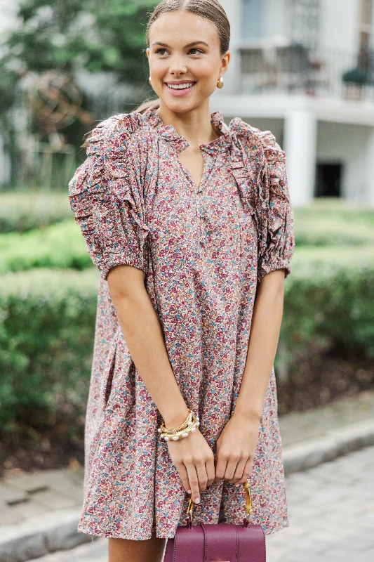 Stupidly Low Prices Created Interest Red Ditsy Floral Dress