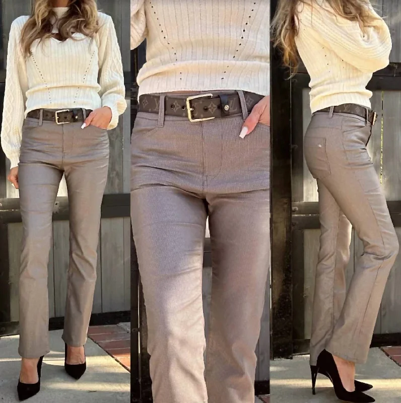 Effortless Sophistication Novel Pant In Taupe