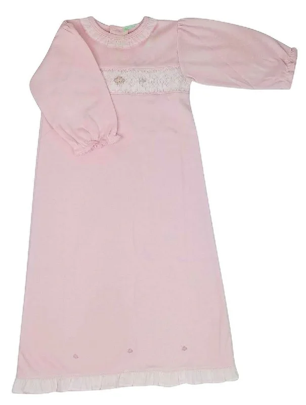 Save On Inspired Styles Pink Smocked Girl Daygown