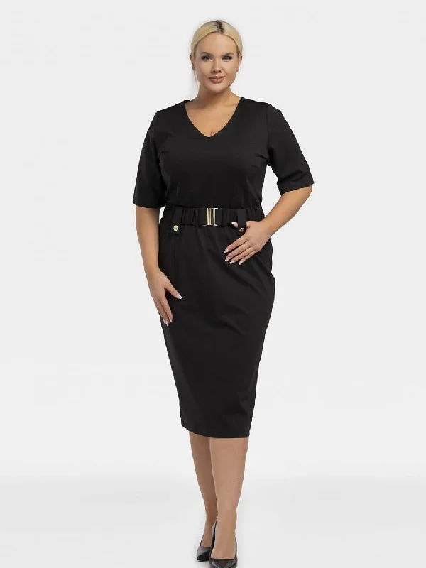 Limited Stock Plus size dress model 195025 Karko