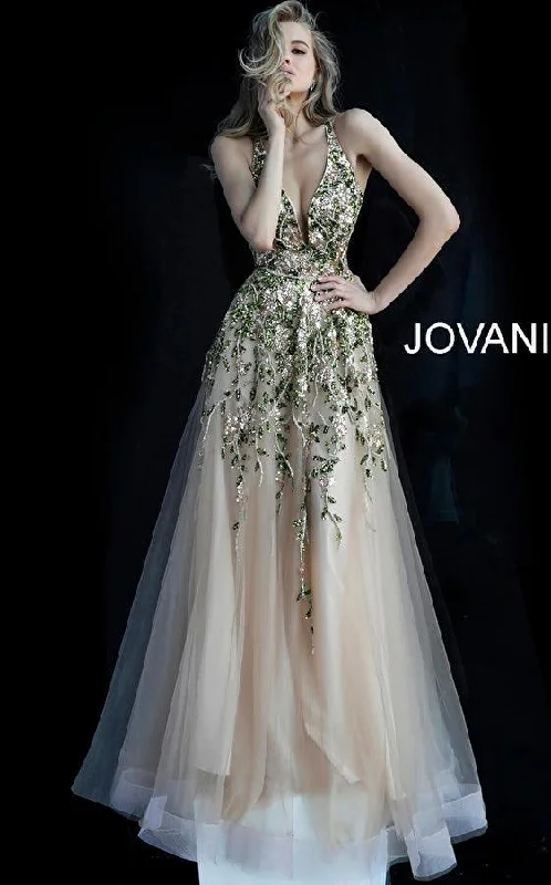 Trend Forward Threads Jovani 60800 Sleeveless Long Prom Dress