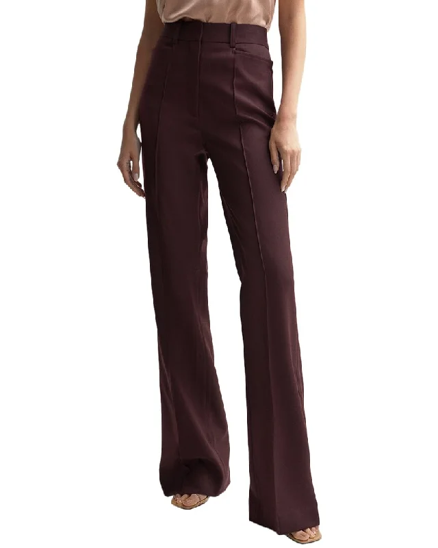 Graceful Fashion Reiss Flora Wool-Blend Flared Trouser