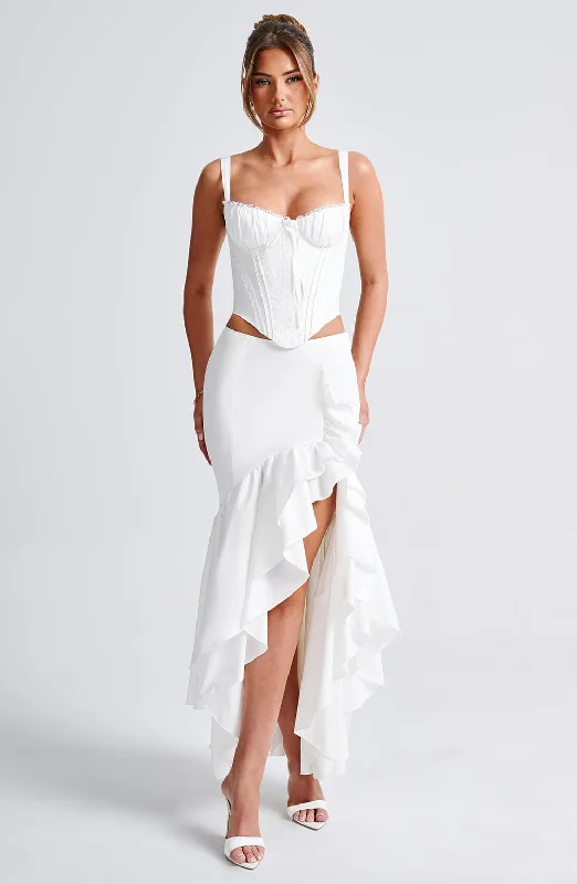 Effortless Chic Apparel Lavinia Maxi Skirt - Ivory