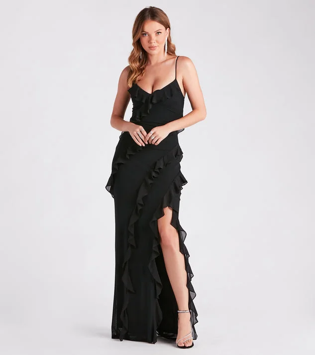 Brand Name Clothing Discount Extravaganza Lorelei Maxi Dress With Ruffles