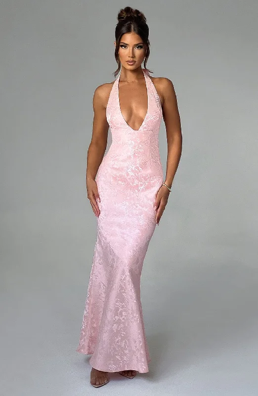 Polished Finish Josephine Maxi Dress - Blush