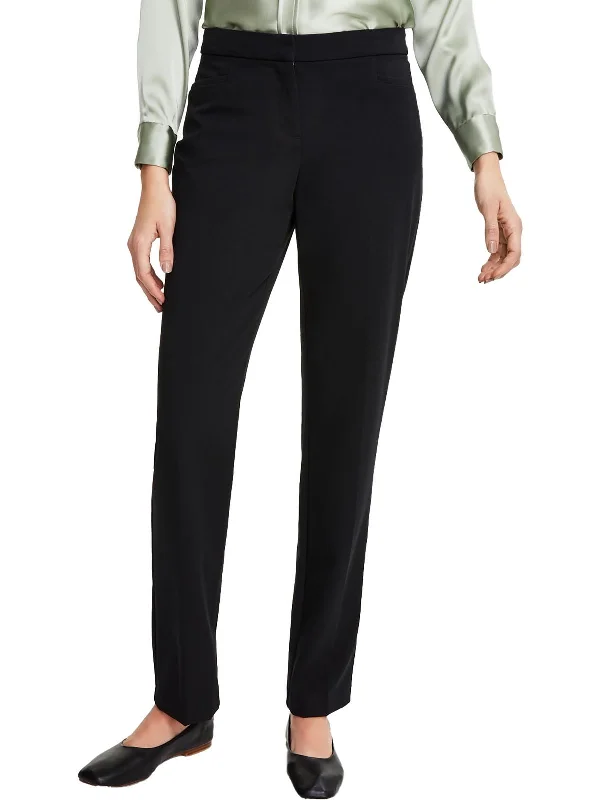 Budget Saver Womens Modern Slim Fit Straight Leg Pants