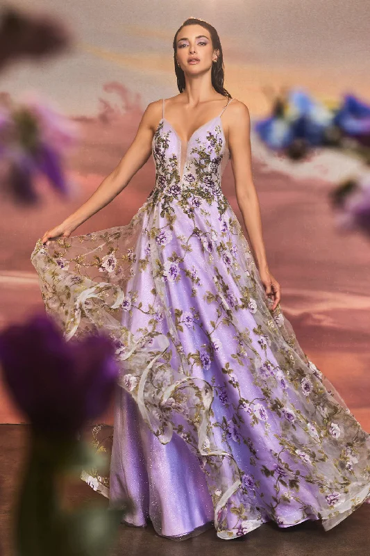 Exclusive Sale Organza Printed A-Line Gown by Andrea & Leo Couture A1135 Penelope Gown - Special Occasion