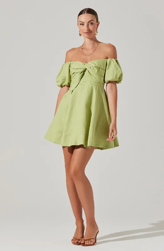 Charming Silhouette Ula Off-Shoulder Mini Dress