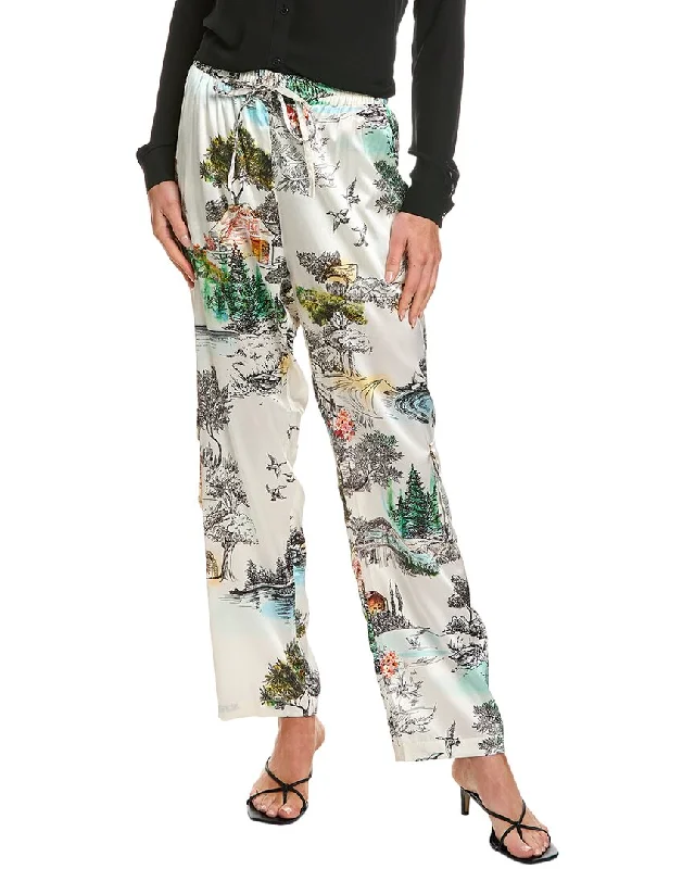 Discover Promotions Johnny Was Tiffany Pines Silk-Blend Pant