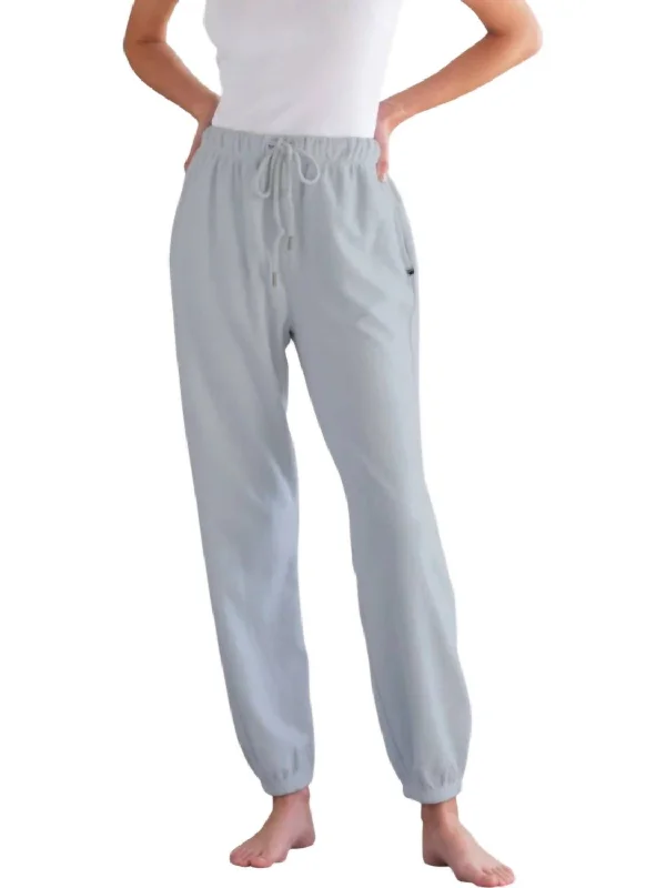 Inspired By You, Designed For You Minilux Brushed Vintage Jogger In Pearl Fog