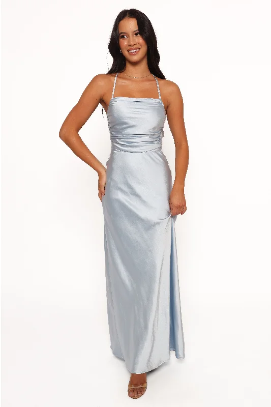 Chic Allure Lucienne Maxi Dress - Icy Blue