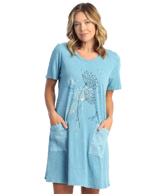 Big Savings Let's Fly Mineral Washed Cotton Dress