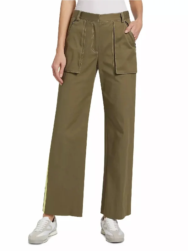 Seasonal Fashion Isa Cargo Pants In Dark Olive