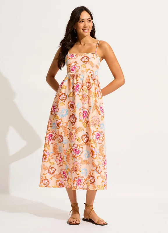 Flash Deals Spring Festival Midi Dress - Nectar