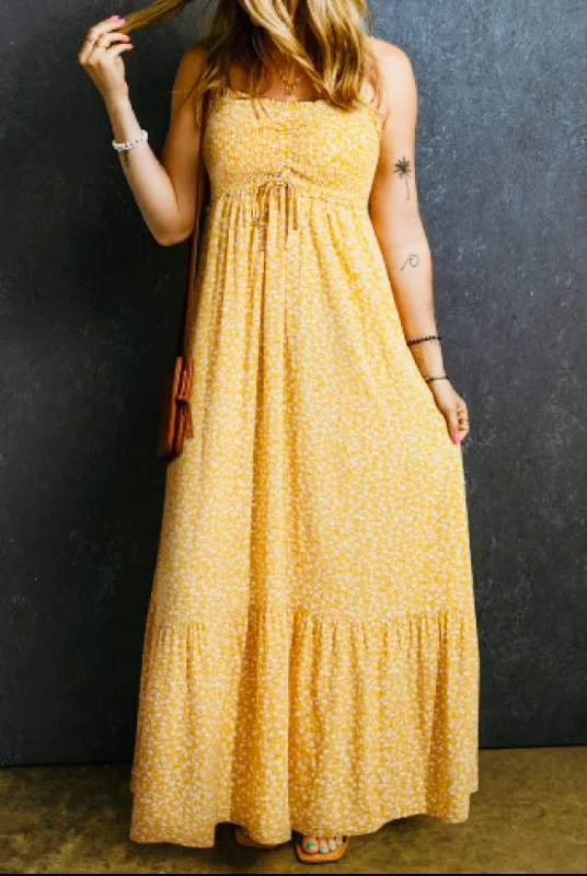 Top Deals Yellow Maxi Dress