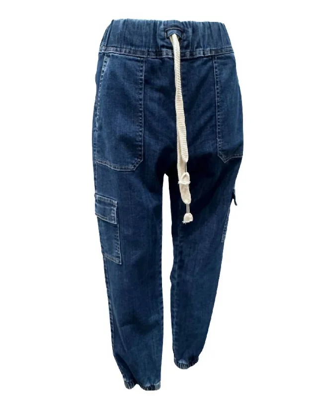 Hot Picks Women's Gaya Cargo Denim Jogger