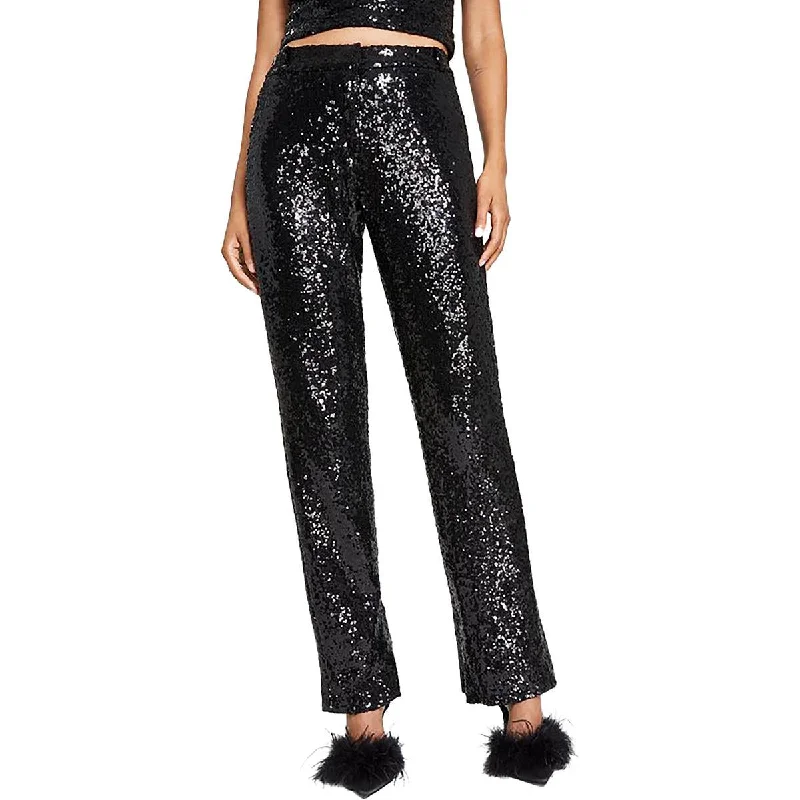 Chic And Comfortable Juniors Womens Sequined Party Trouser Pants