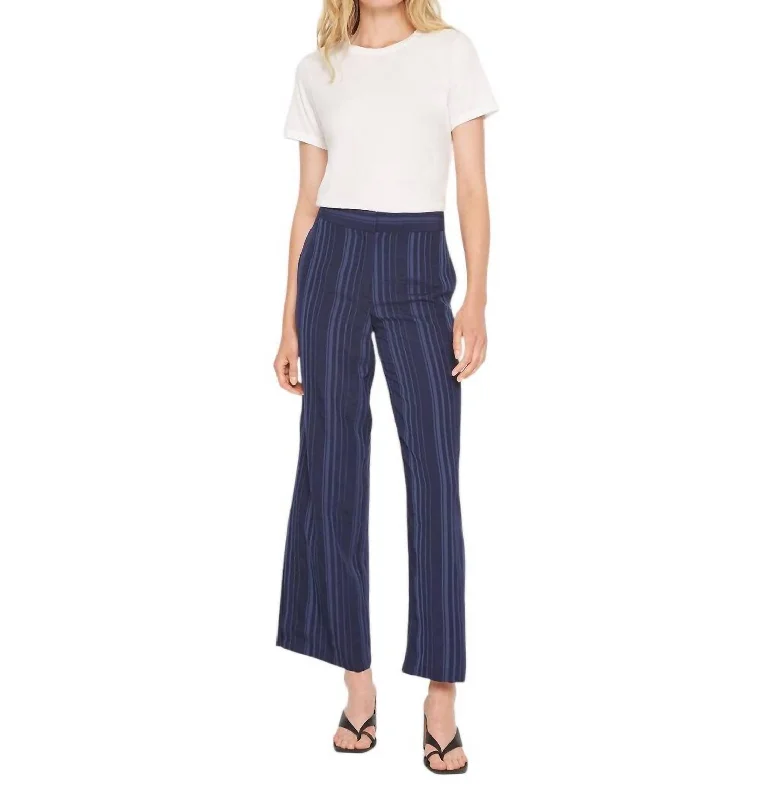 Discount Extravaganza Sonya Pants In Blue Striped