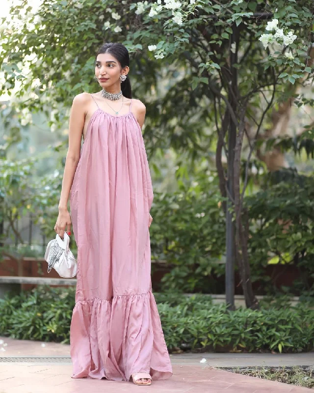 Weekend Special SILK BACK-LESS MAXI DRESS