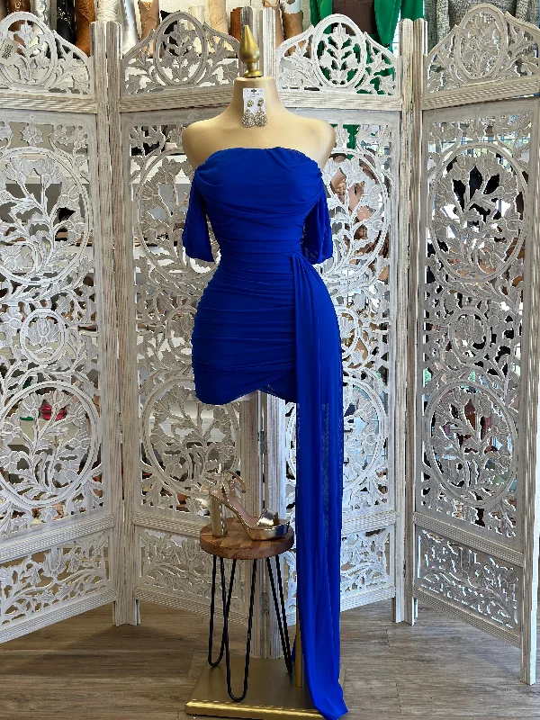 Special Offers You Can't Miss Royal Blue Tailed Dress