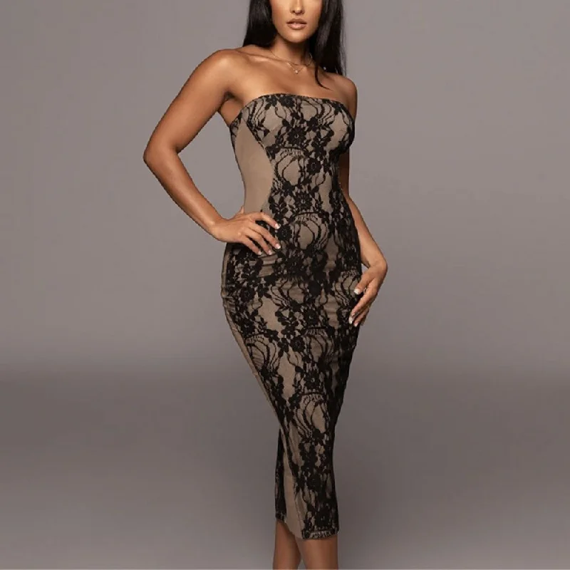 Ethnic Cultural Event Wear Take me away lace midi dress