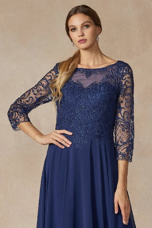 Women's Night-Out Outfit Embroidered Lace Beaded Bodice Long Mother Of The Bride Dress JTM11 Sale Women's Night-Out Outfit Embroidered Lace Beaded Bodice Long Mother Of The Bride Dress JTM11 Sale