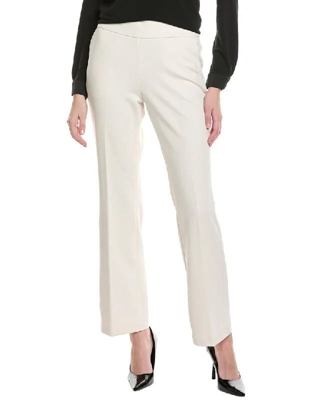 Polished Finish Anne Klein High-Rise Bootleg Pant