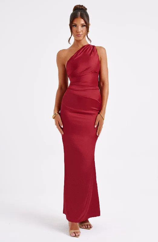 Casual Elegance Arizona Maxi Dress - Wine