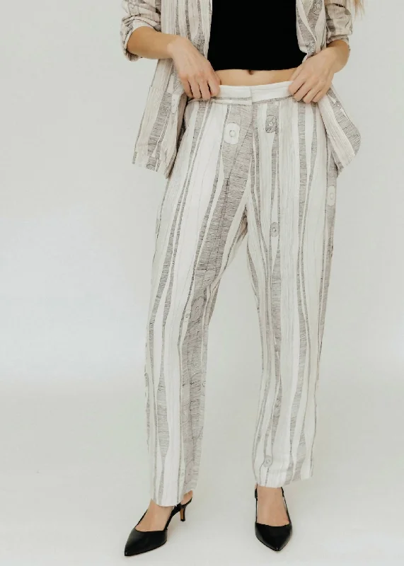 Nordic Minimalist Home Look Narobi Pants In Dirty White