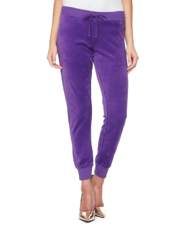 Chic Outfits Modern Track Pants In Bright Violet Purple