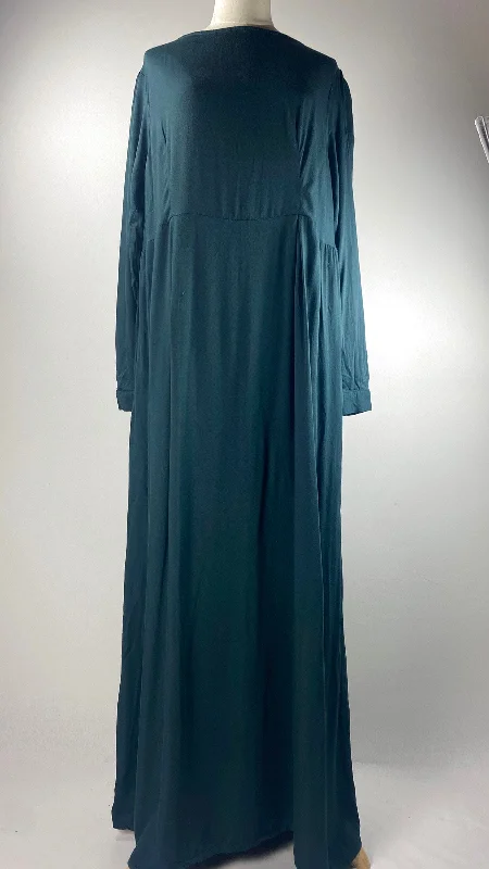 Trend Setting Wardrobe Long Sleeve Solid Maxi Dress, Teal