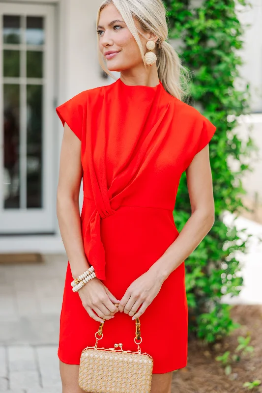 Limited - Edition Drops Picture It Red Cap Sleeve Dress